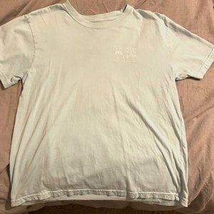 Youth L light blue southern fried cotton short sleeved tee shirt